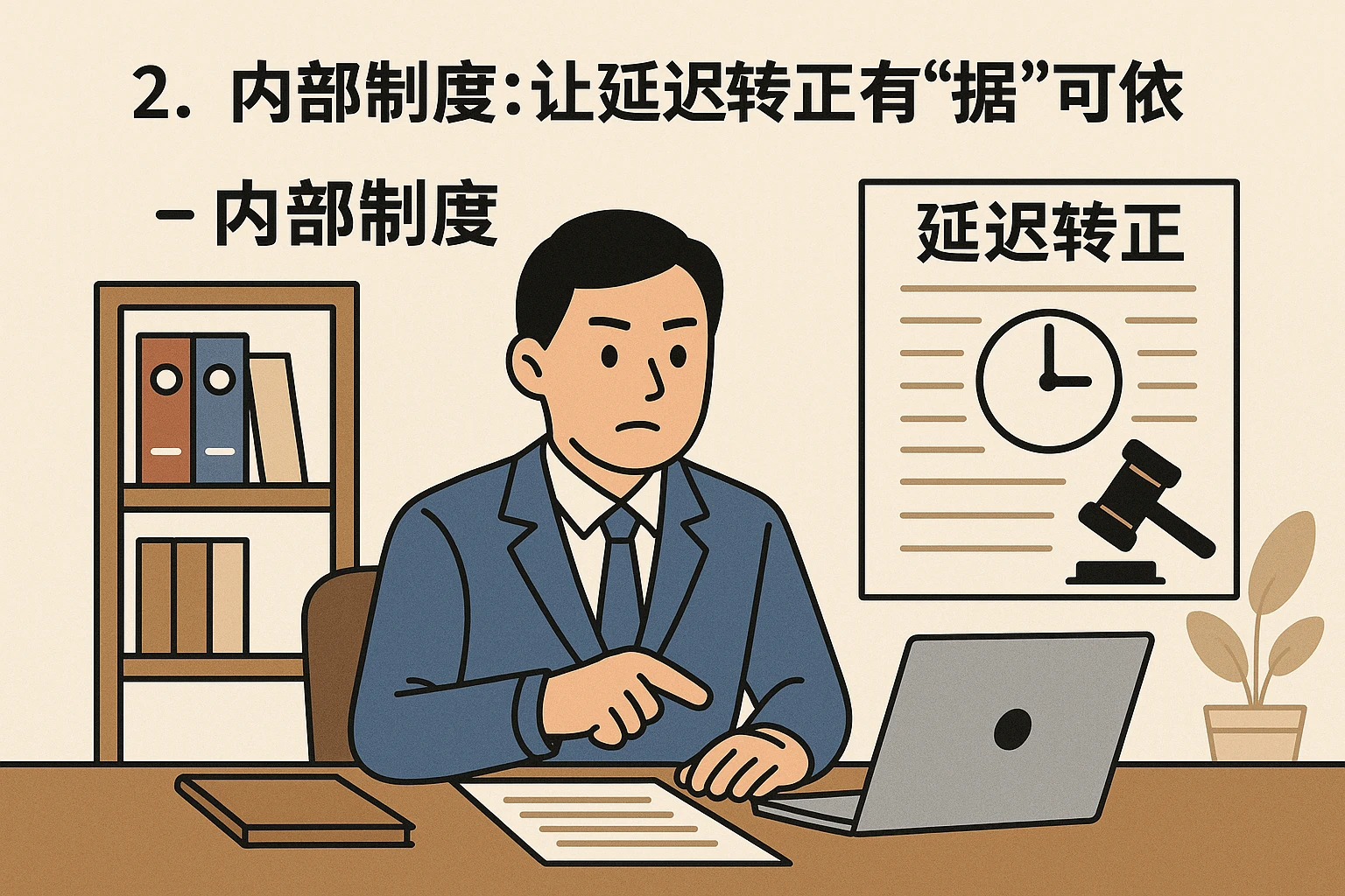 2. 内部制度：让延迟转正有“据”可依