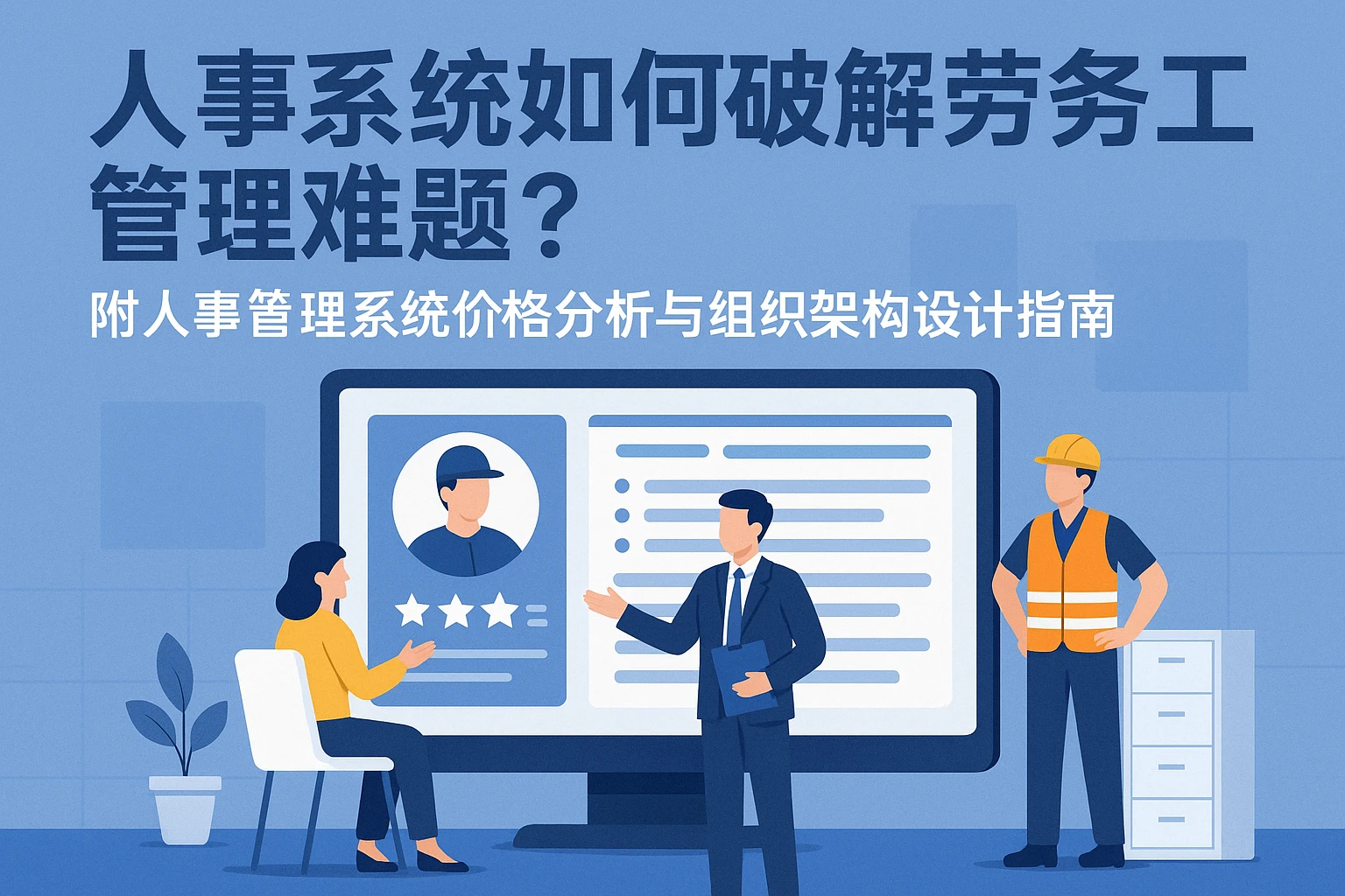 人事系统如何破解劳务工管理难题？附人事管理系统价格分析与组织架构设计指南