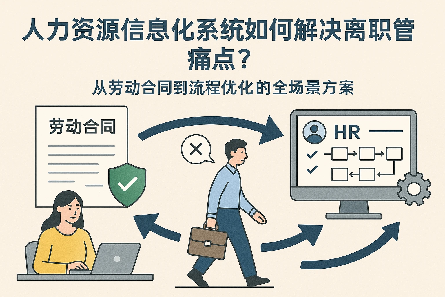 人力资源信息化系统如何解决离职管理痛点？从劳动合同到流程优化的全场景方案