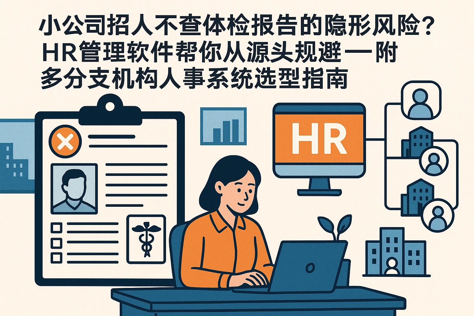 小公司招人不查体检报告的隐形风险？HR管理软件帮你从源头规避——附多分支机构人事系统选型指南