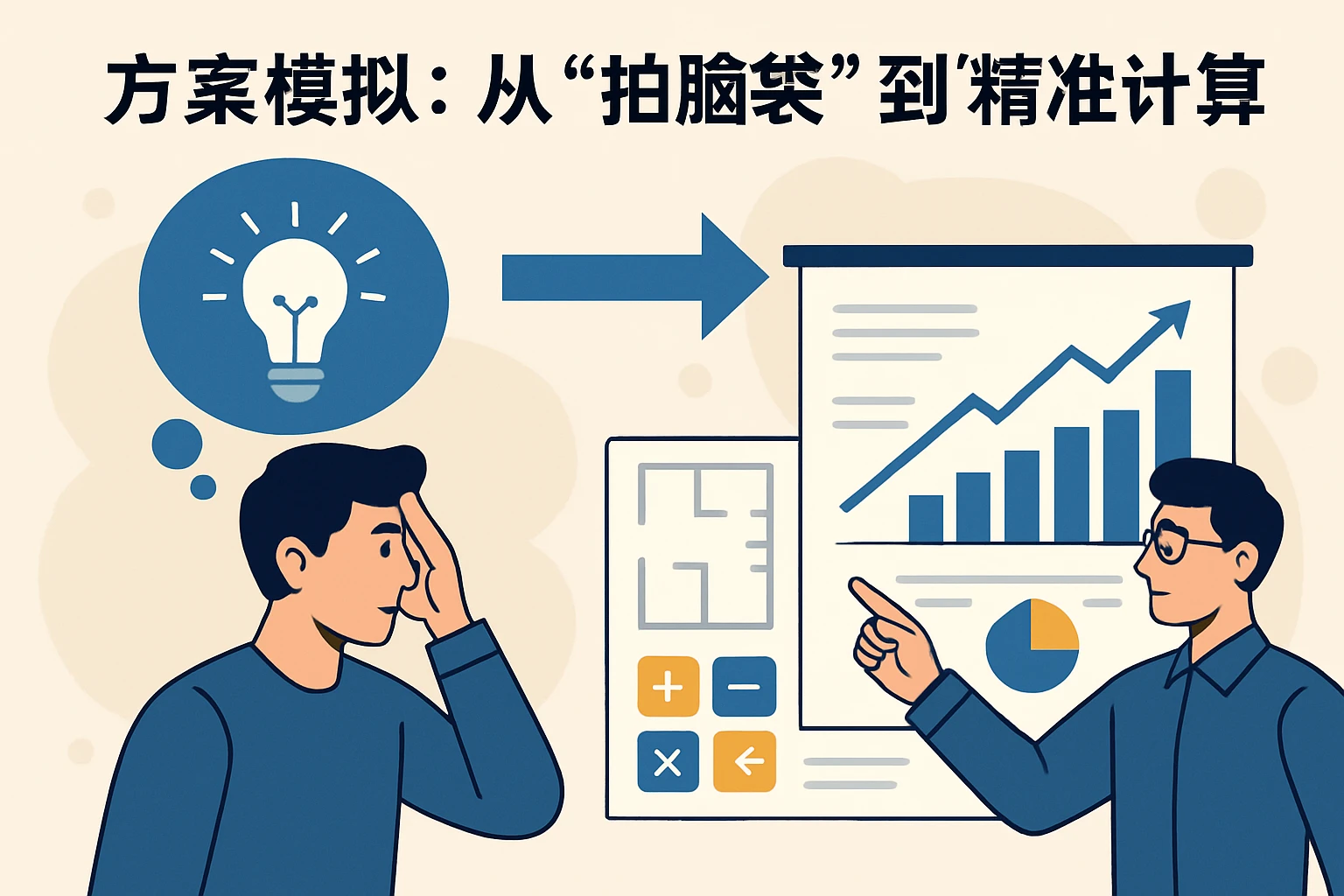 2. 方案模拟：从
