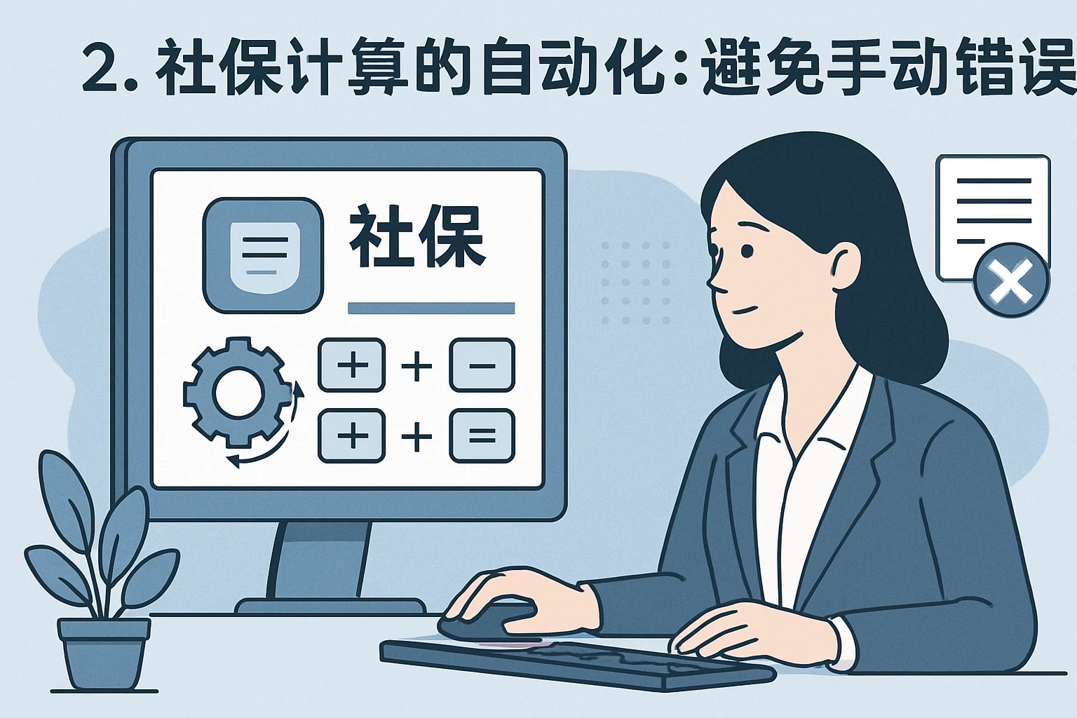 2. 社保计算的自动化：避免手动错误