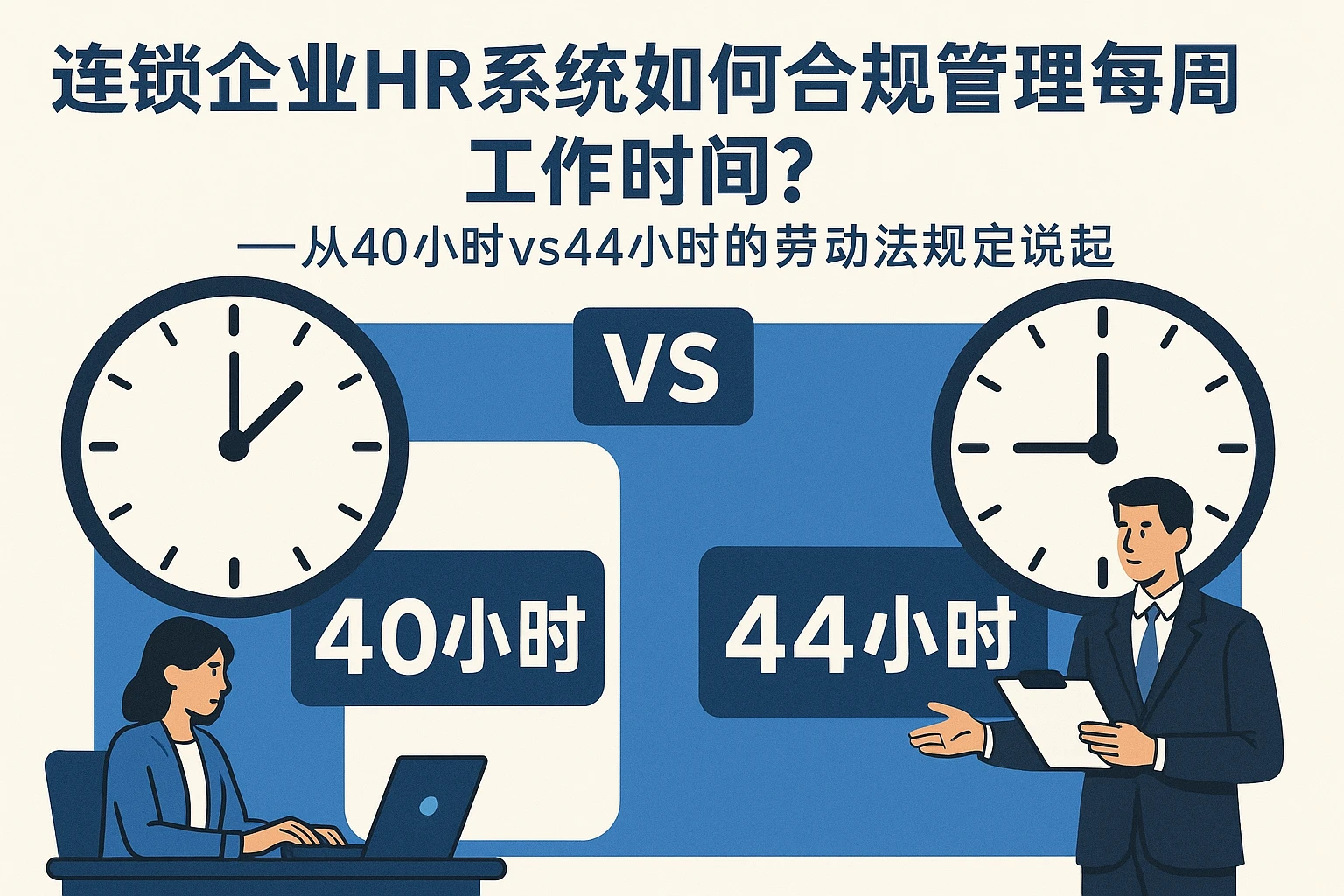 连锁企业HR系统如何合规管理每周工作时间？——从40小时vs44小时的劳动法规定说起