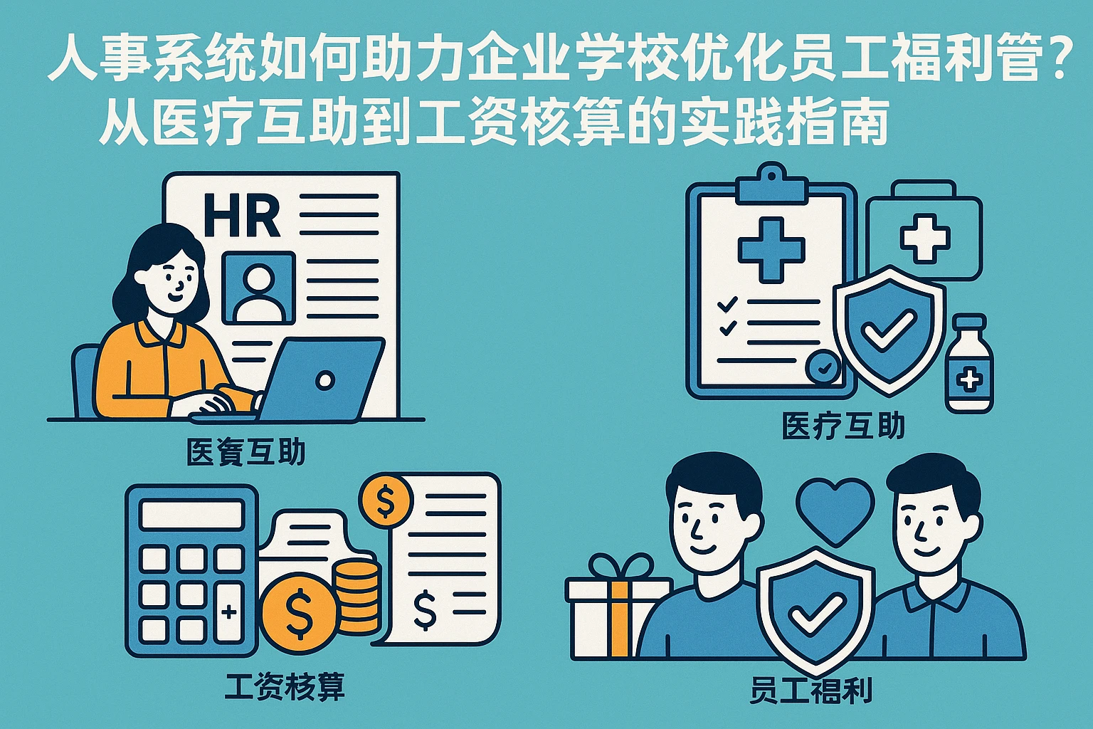 人事系统如何助力企业与学校优化员工福利管理？从医疗互助到工资核算的实践指南