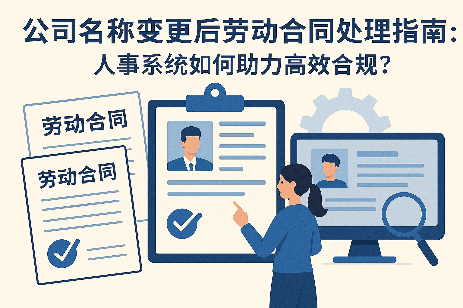 公司名称变更后劳动合同处理指南：人事系统如何助力高效合规？