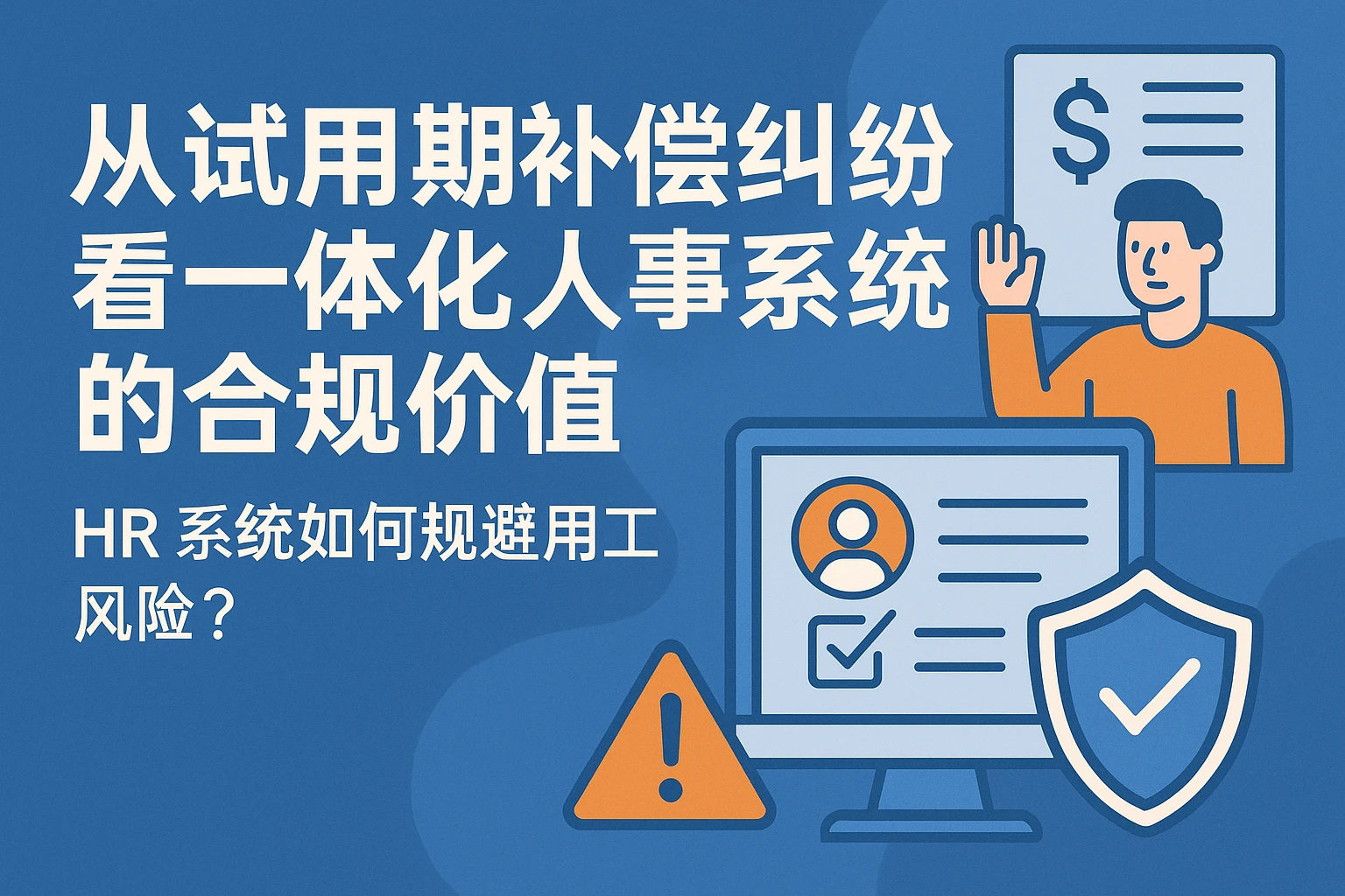 从试用期补偿纠纷看一体化人事系统的合规价值——HR系统如何规避用工风险？