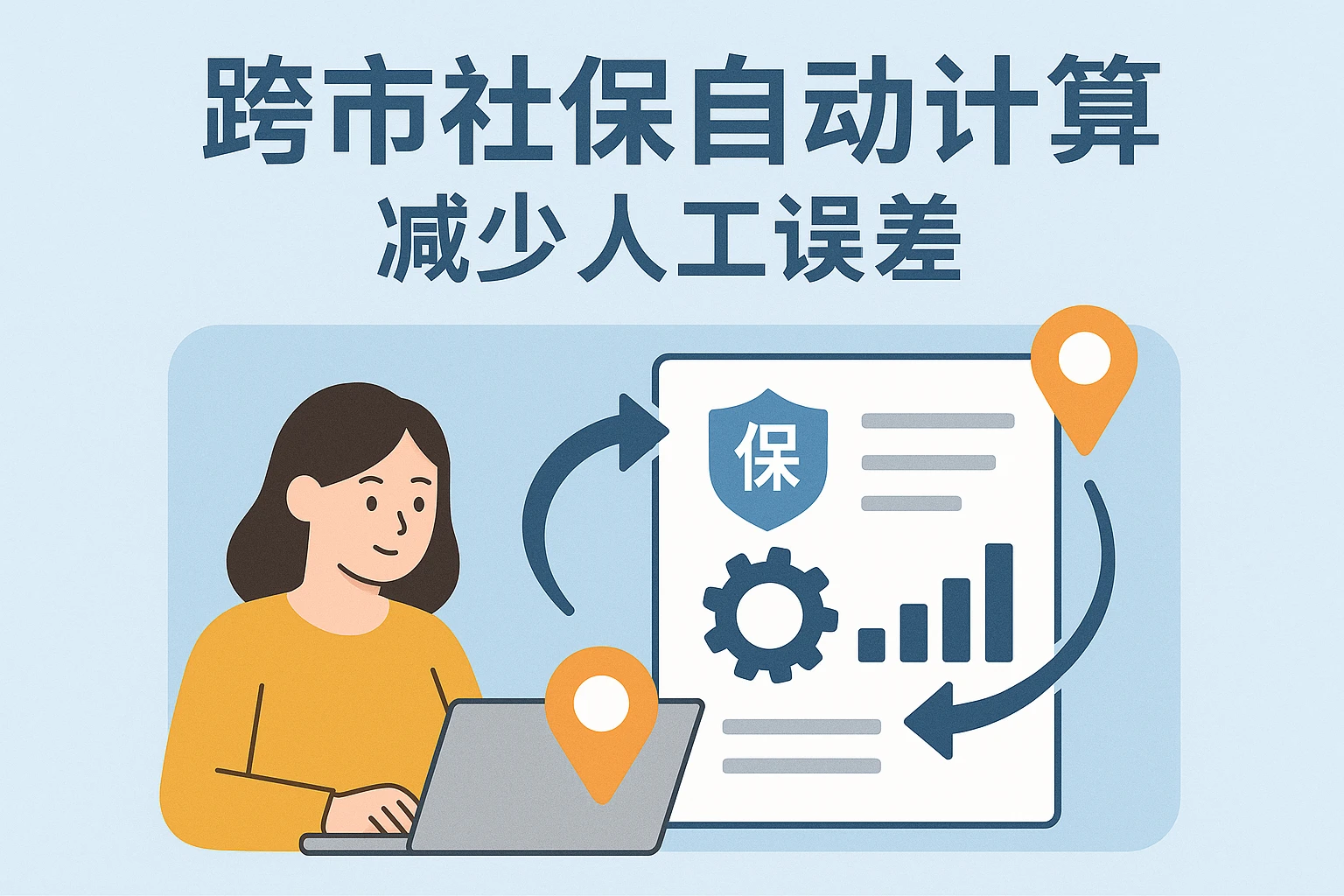 2. 跨市社保自动计算，减少人工误差