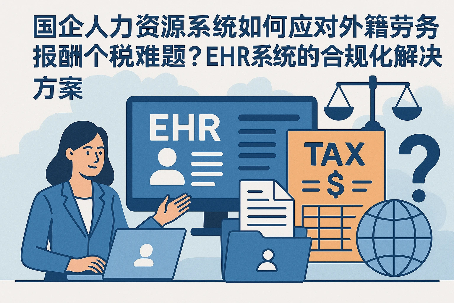 国企人力资源系统如何应对外籍劳务报酬个税难题？EHR系统的合规化解决方案