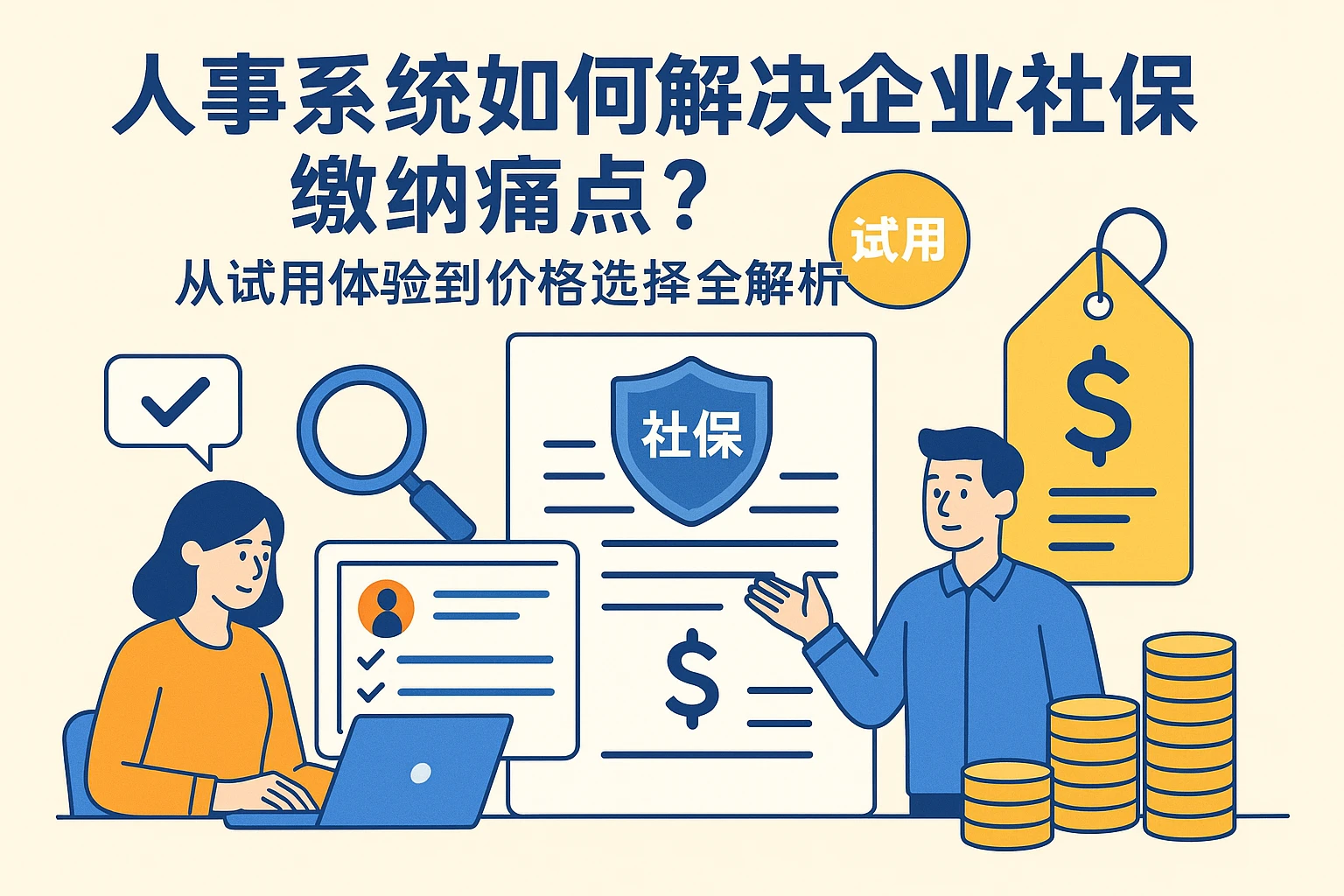 人事系统如何解决企业社保缴纳痛点？从试用体验到价格选择全解析