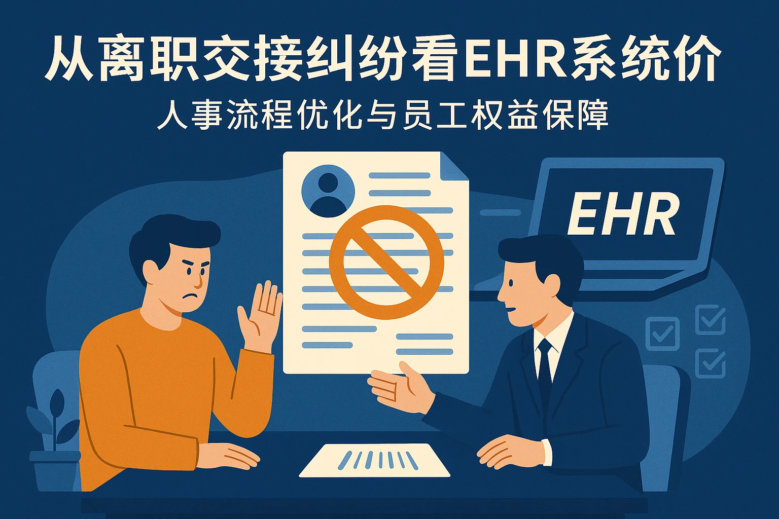 从离职交接纠纷看EHR系统价值：人事流程优化与员工权益保障