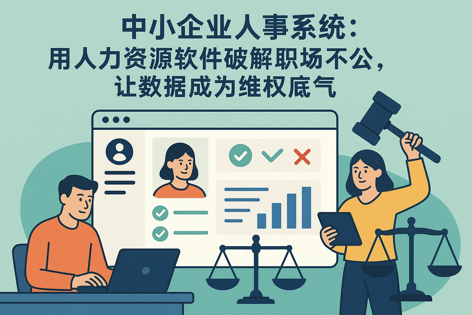 中小企业人事系统：用人力资源软件破解职场不公，让数据成为维权底气