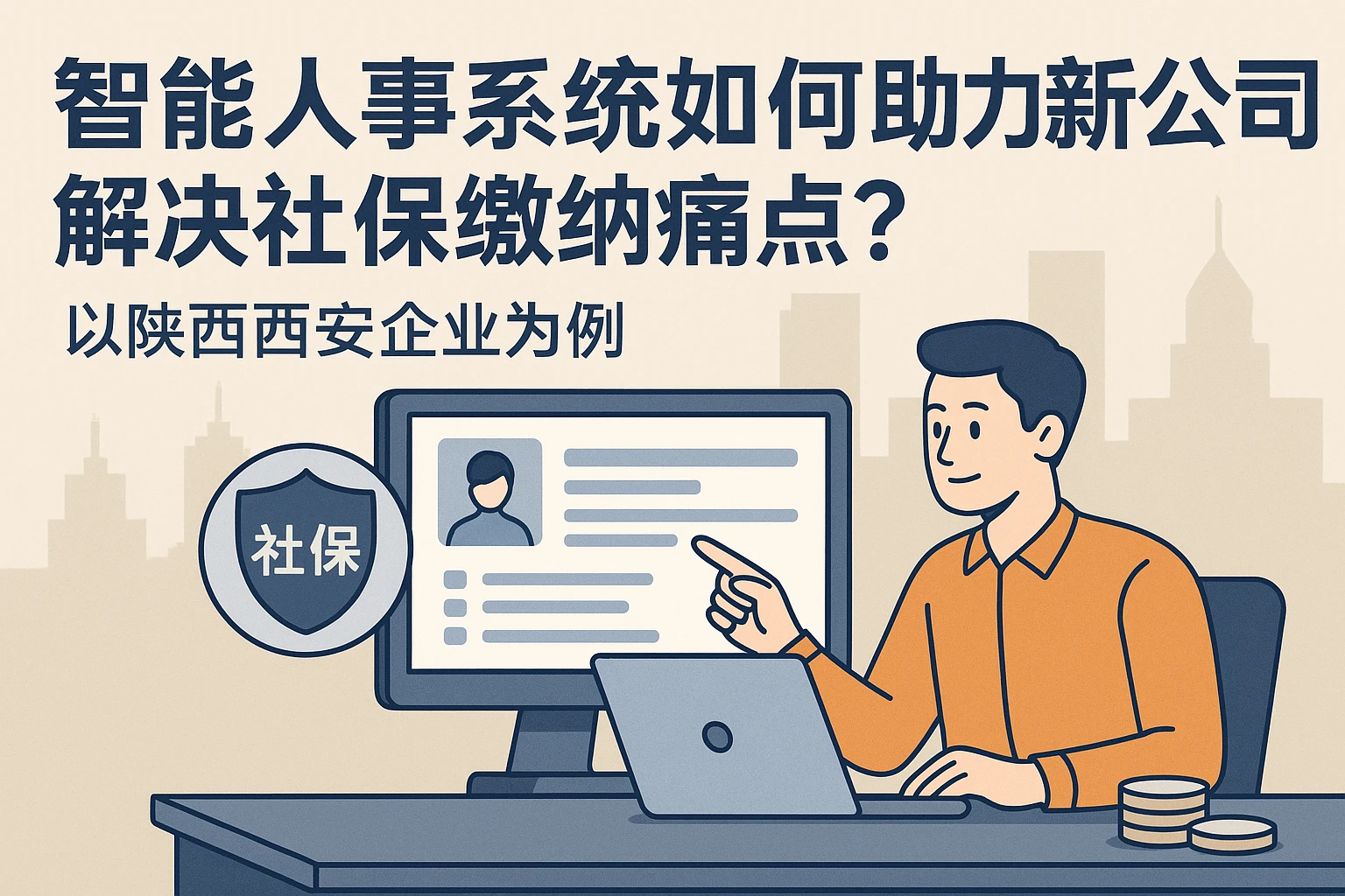 智能人事系统如何助力新公司解决社保缴纳痛点？——以陕西西安企业为例