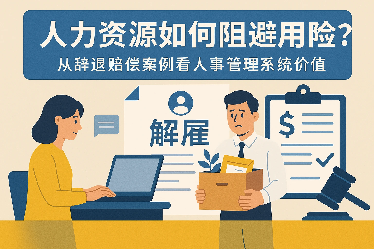 人力资源软件如何规避用工风险？从辞退赔偿案例看人事管理系统的价值