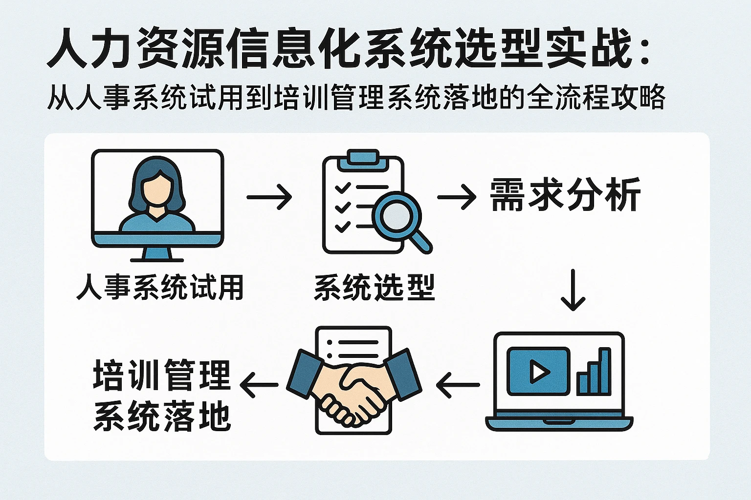 人力资源信息化系统选型实战：从人事系统试用到培训管理系统落地的全流程攻略