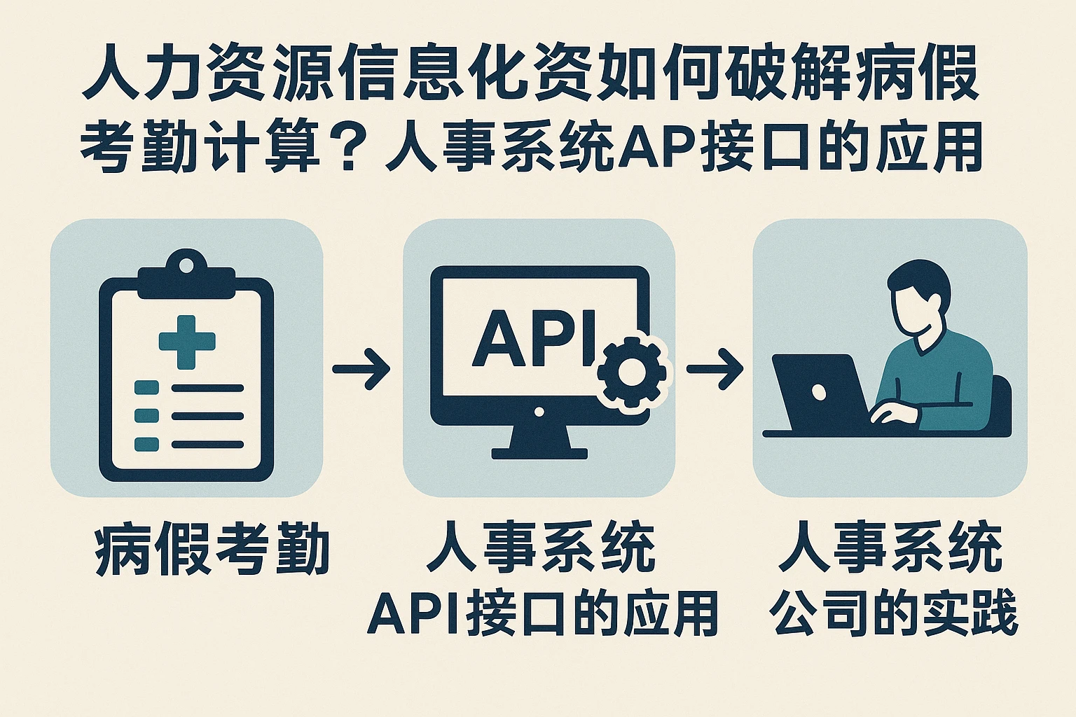 人力资源信息化系统如何破解病假考勤计算难题？人事系统API接口的应用与人事系统公司的实践
