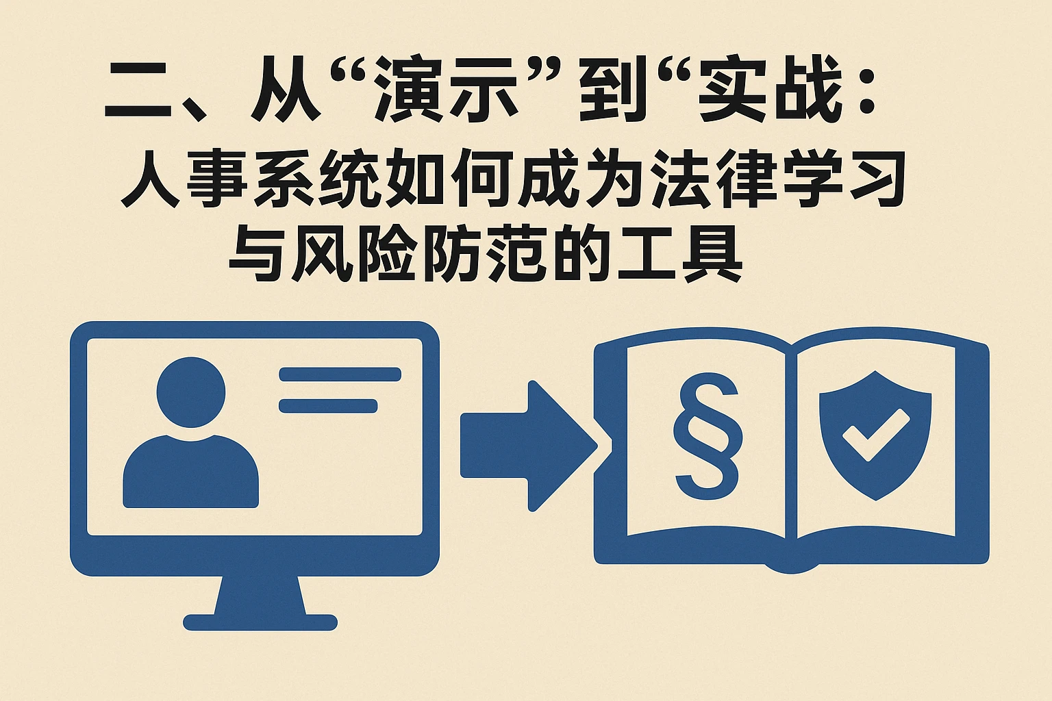二、从“演示”到“实战”：人事系统如何成为法律学习与风险防范的工具