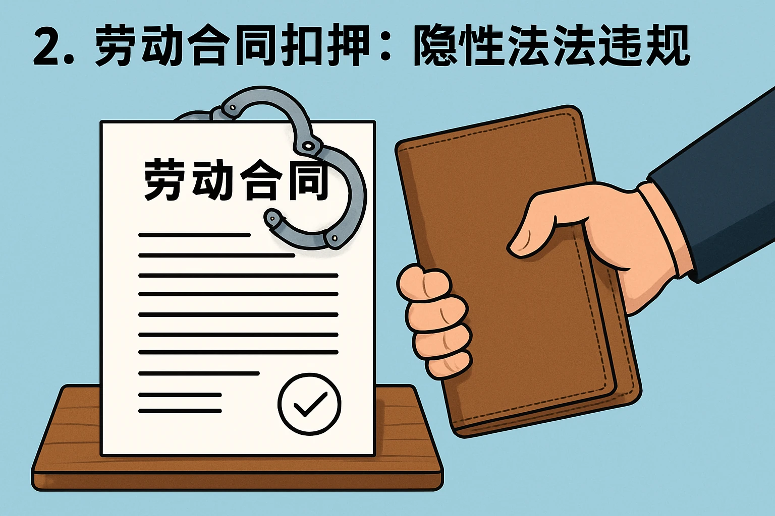 2. 劳动合同扣押：隐性的法律违规