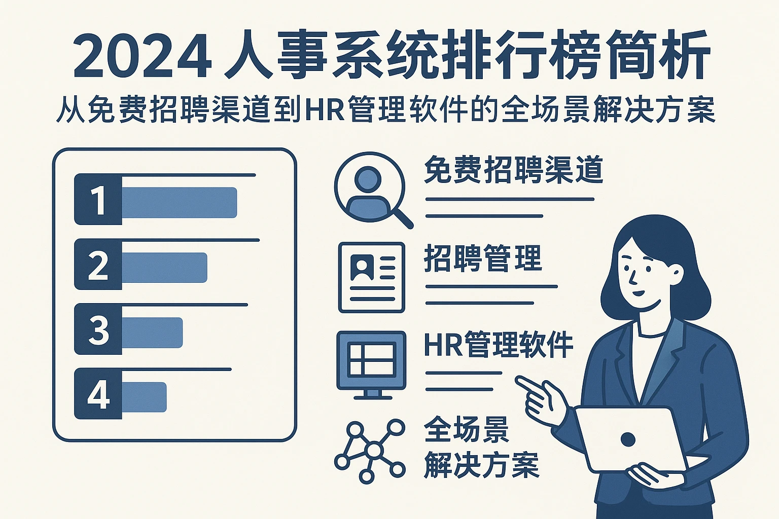 2024人事系统排行榜解析：从免费招聘渠道到HR管理软件的全场景解决方案