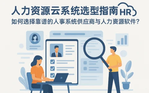 人力资源云系统选型指南：如何选择靠谱的人事系统供应商与人力资源软件？