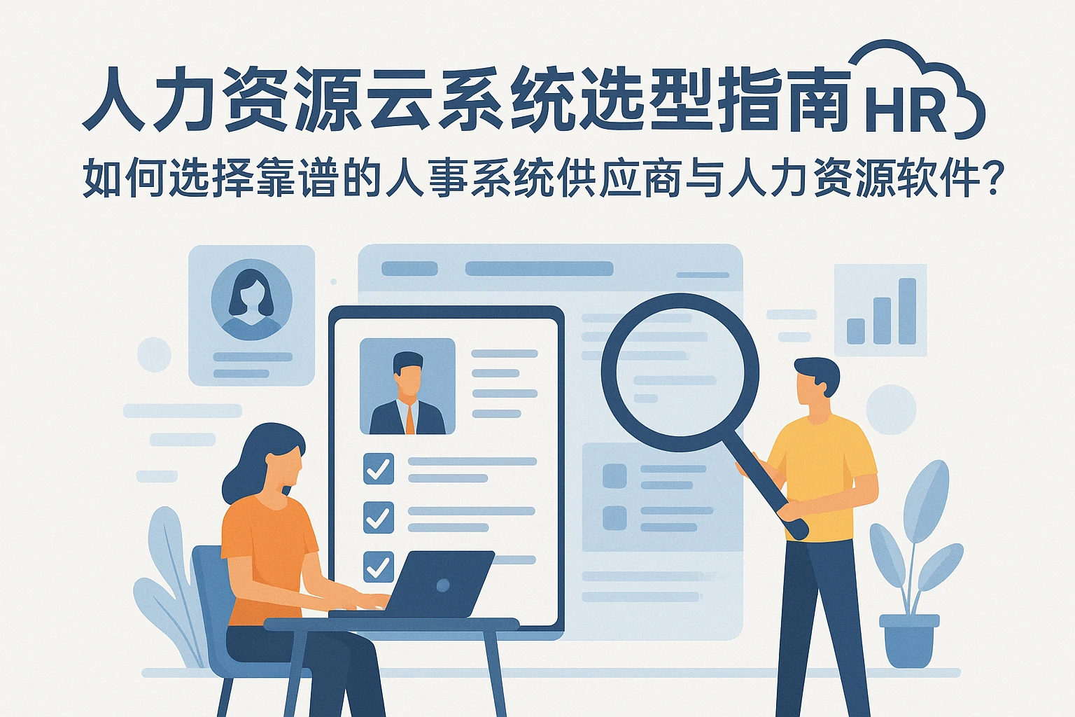 人力资源云系统选型指南：如何选择靠谱的人事系统供应商与人力资源软件？