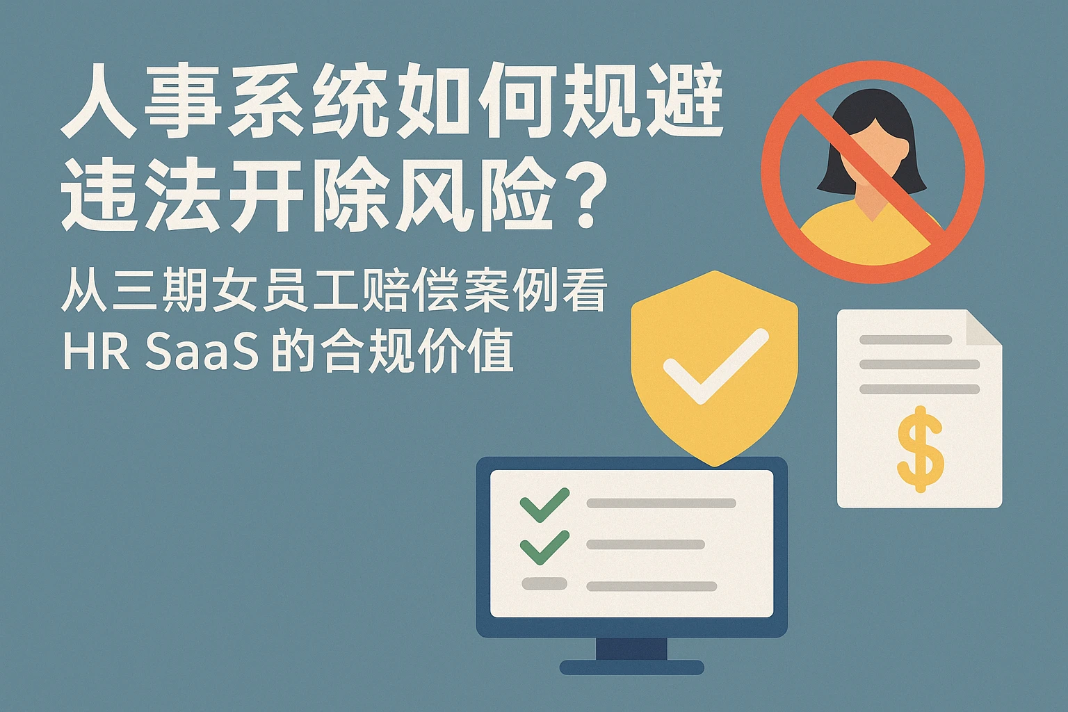 人事系统如何规避违法开除风险？从三期女员工赔偿案例看HR SaaS的合规价值