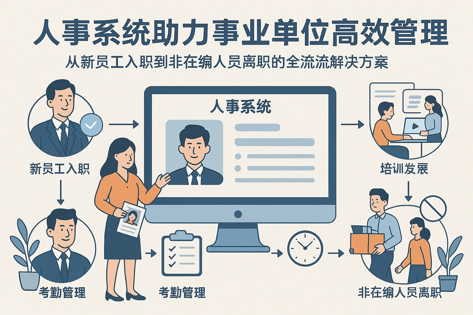 人事系统助力事业单位高效管理：从新员工入职到非在编人员离职的全流程解决方案