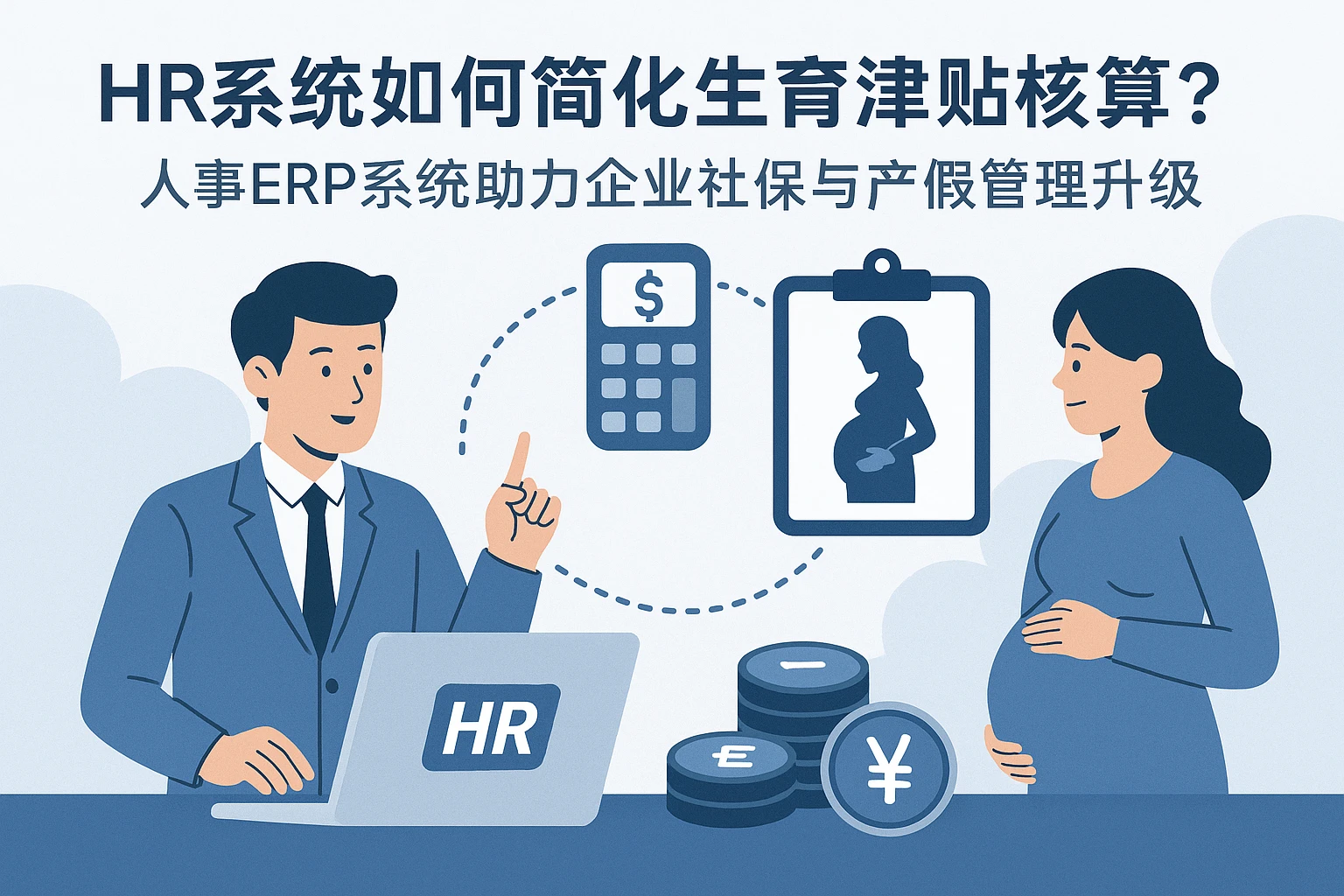 HR系统如何简化生育津贴核算？人事ERP系统助力企业社保与产假管理升级