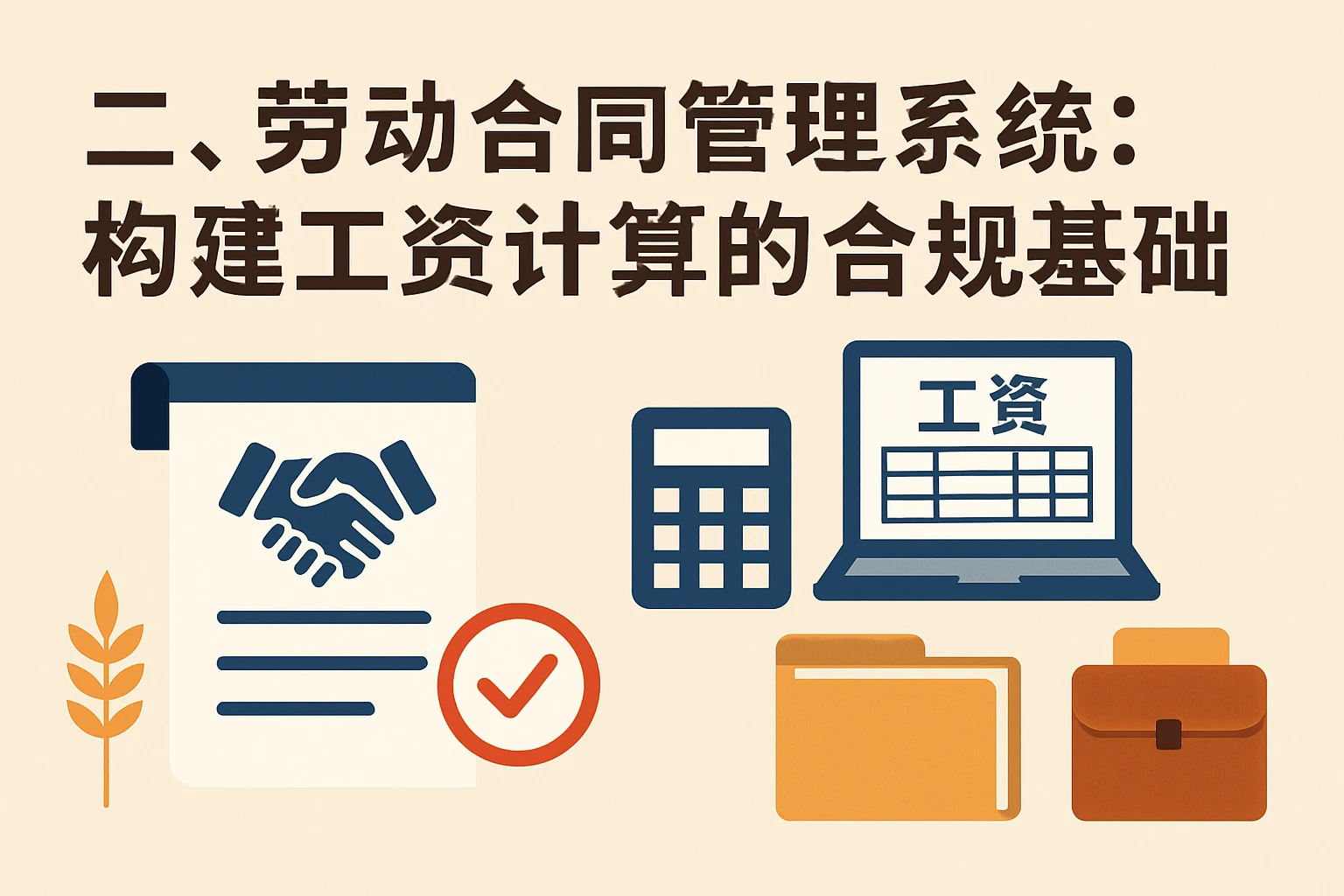 二、劳动合同管理系统：构建工资计算的合规基础