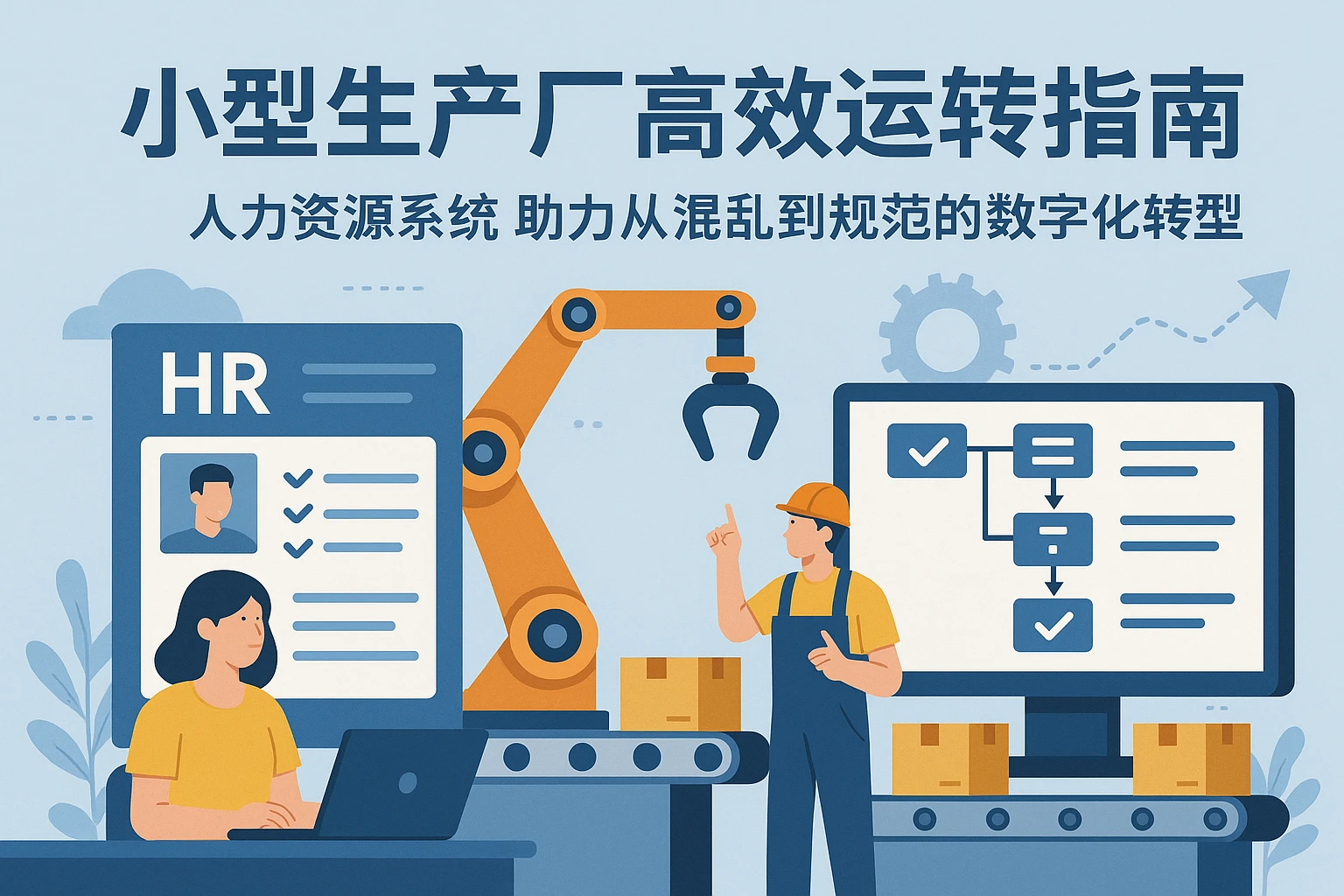 小型生产厂人事高效运转指南：人力资源系统助力从混乱到规范的数字化转型