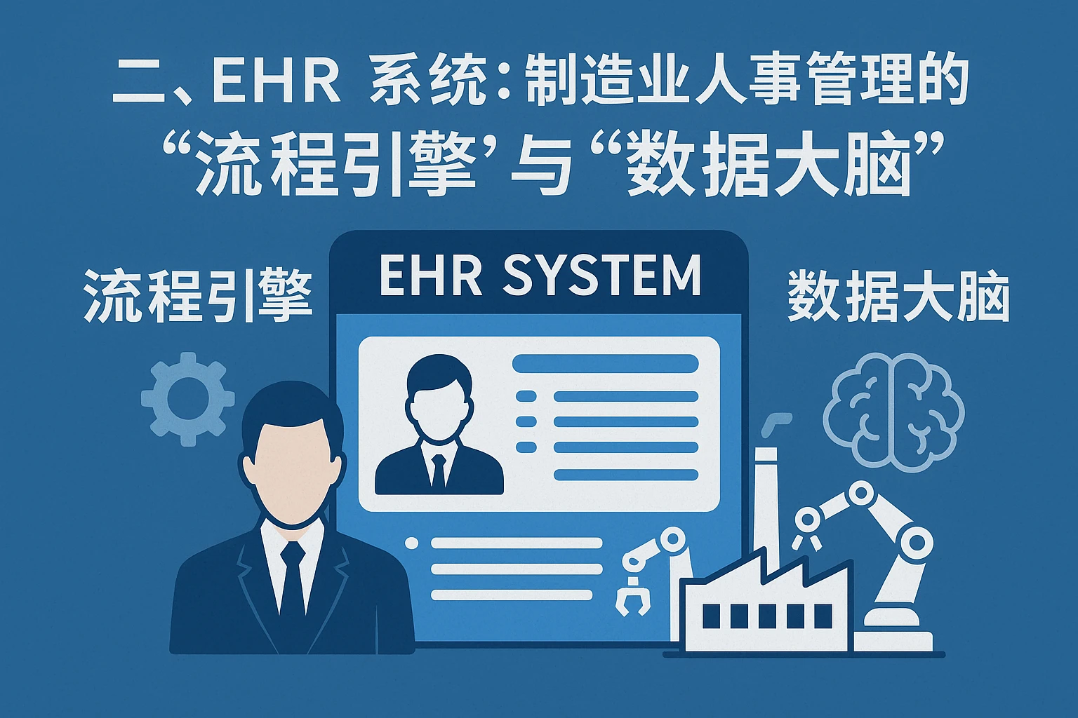 二、ehr系统：制造业人事管理的“流程引擎”与“数据大脑”
