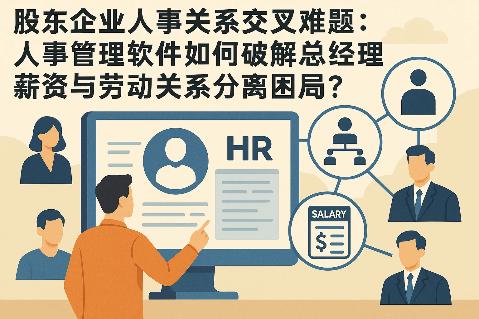 股东企业人事关系交叉难题：人事管理软件如何破解总经理薪资与劳动关系分离困局？