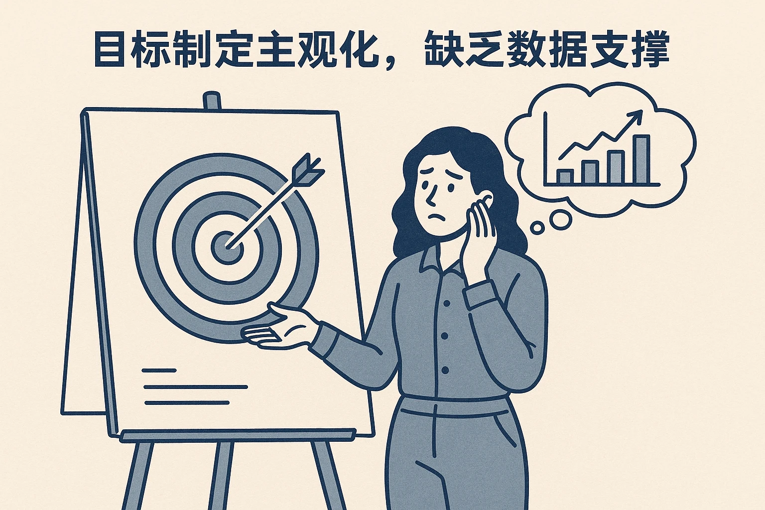 2. 目标制定主观化，缺乏数据支撑