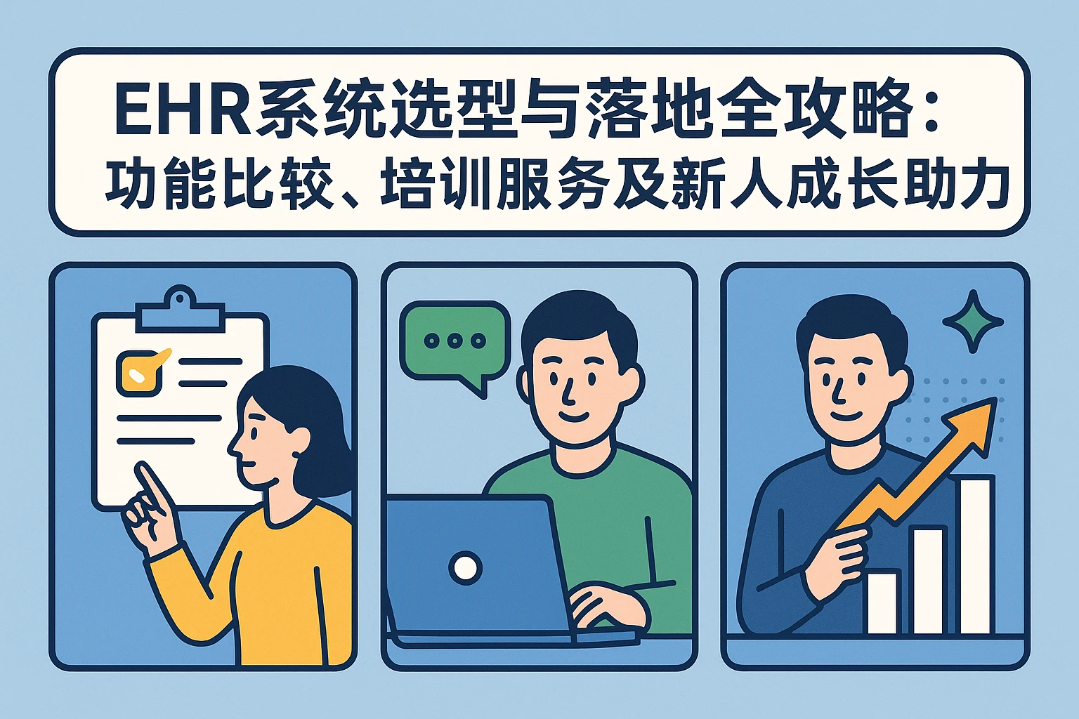 EHR系统选型与落地全攻略：功能比较、培训服务及新人成长助力