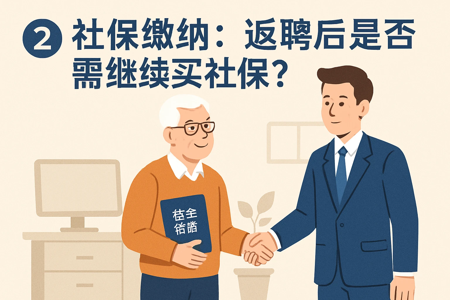 2. 社保缴纳：返聘后是否需继续购买社保？
