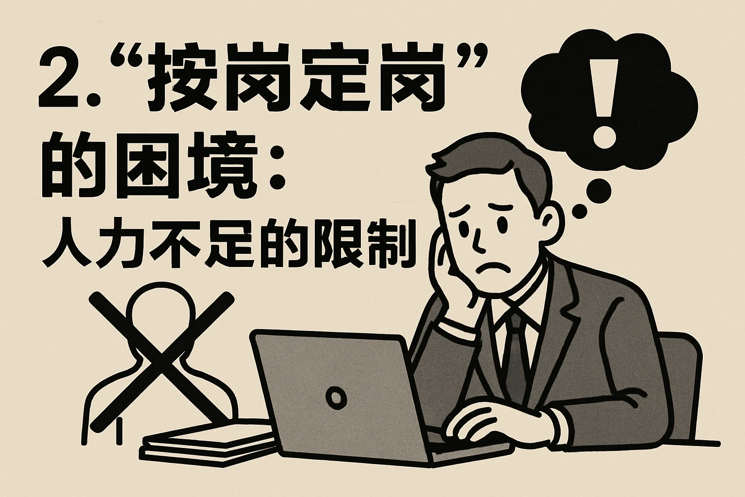 2. “按岗定岗”的困境：人力不足的限制