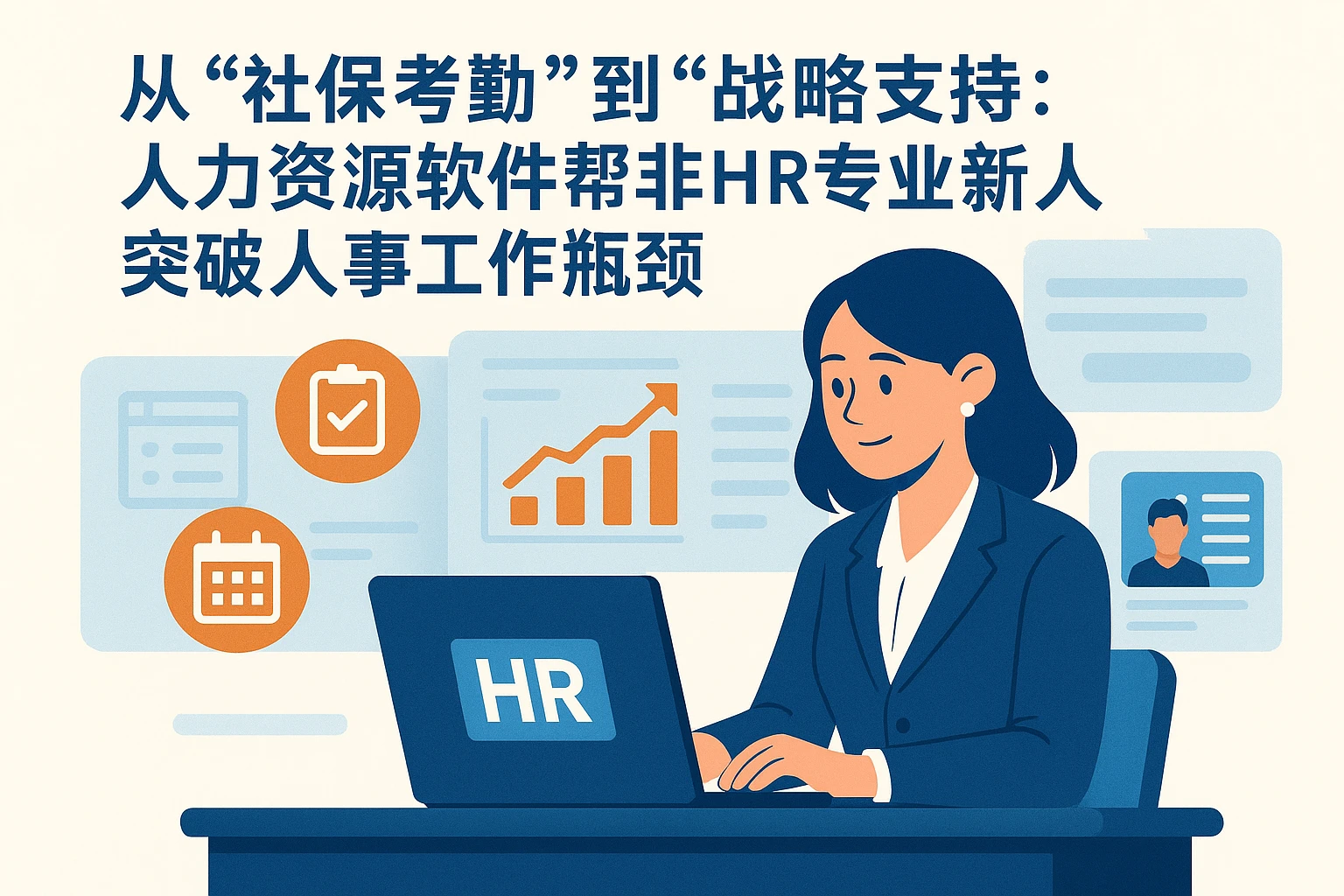 从“社保考勤”到“战略支持”：人力资源软件帮非HR专业新人突破人事工作瓶颈
