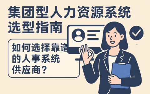 集团型人力资源系统选型指南：如何选择靠谱的人事系统供应商？