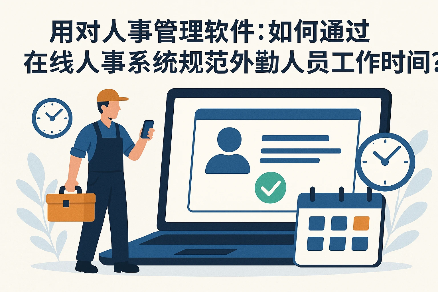 用对人事管理软件：如何通过在线人事系统规范外勤人员工作时间？