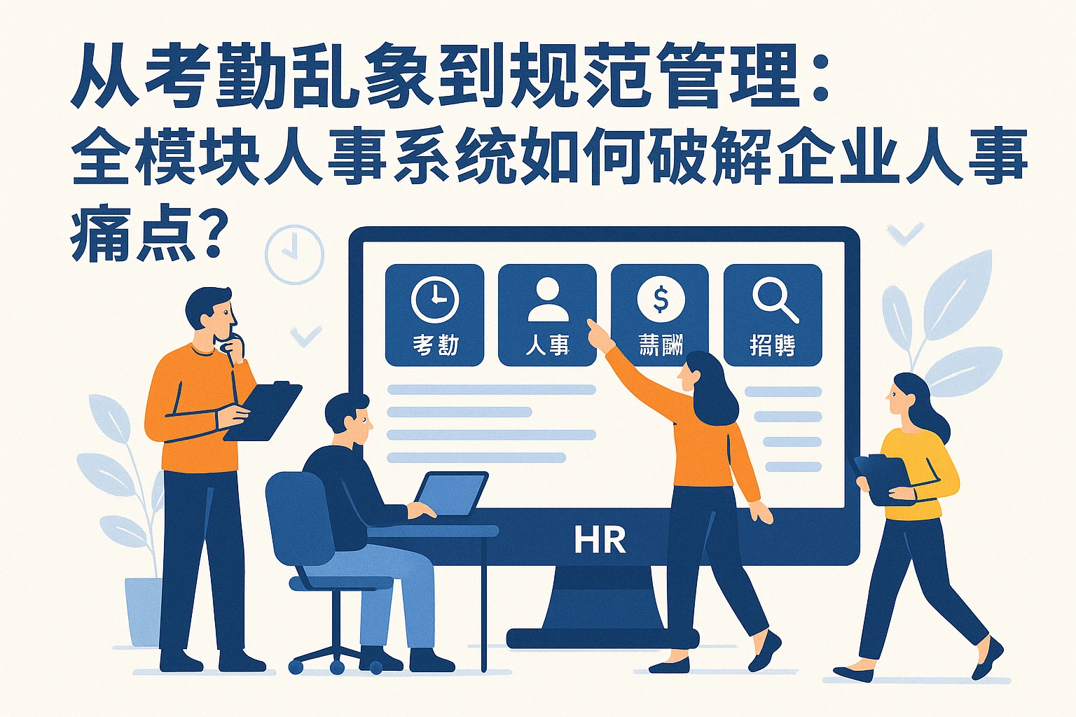 从考勤乱象到规范管理：全模块人事系统如何破解企业人事痛点？