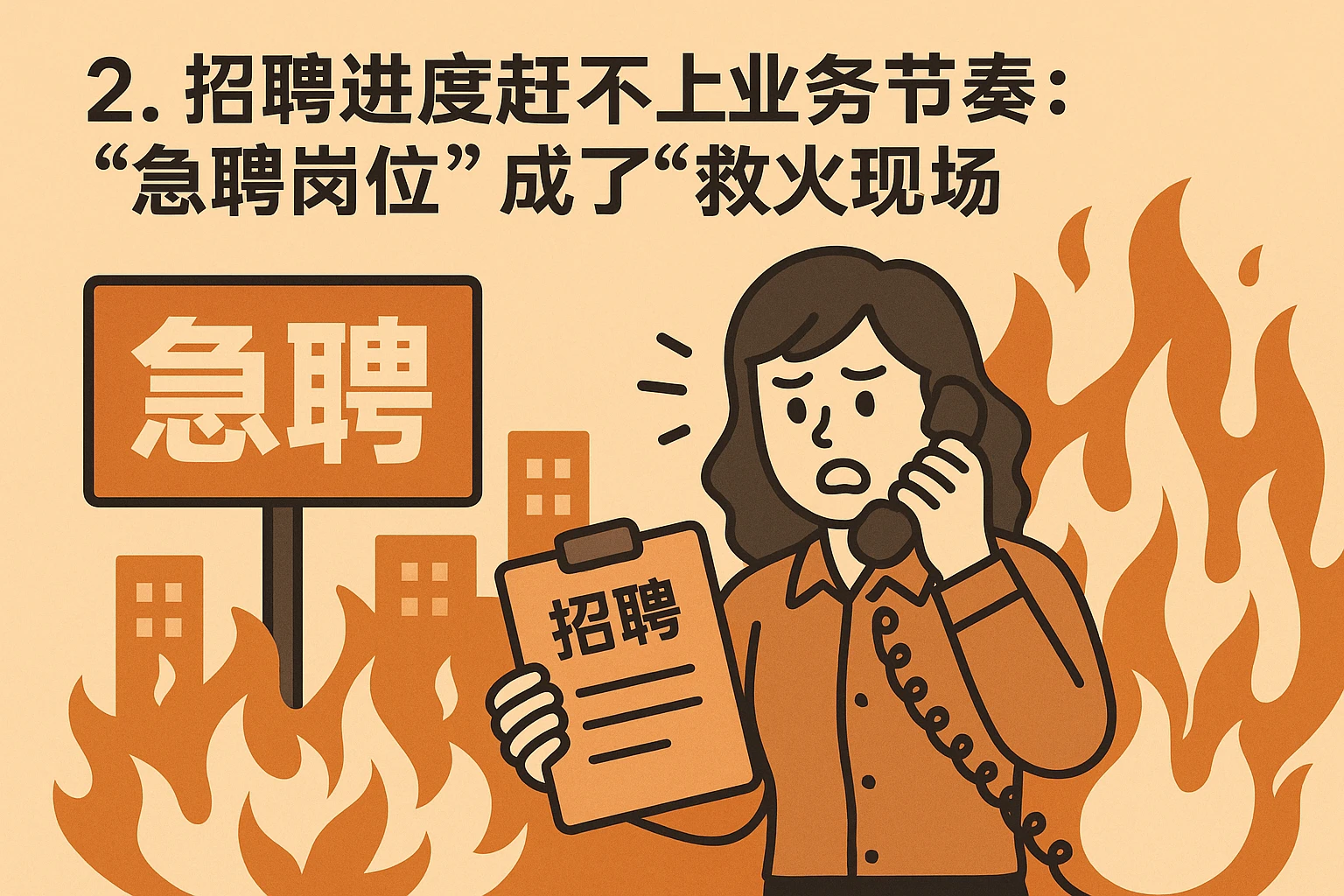 2. 招聘进度赶不上业务节奏：“急聘岗位”成了“救火现场”