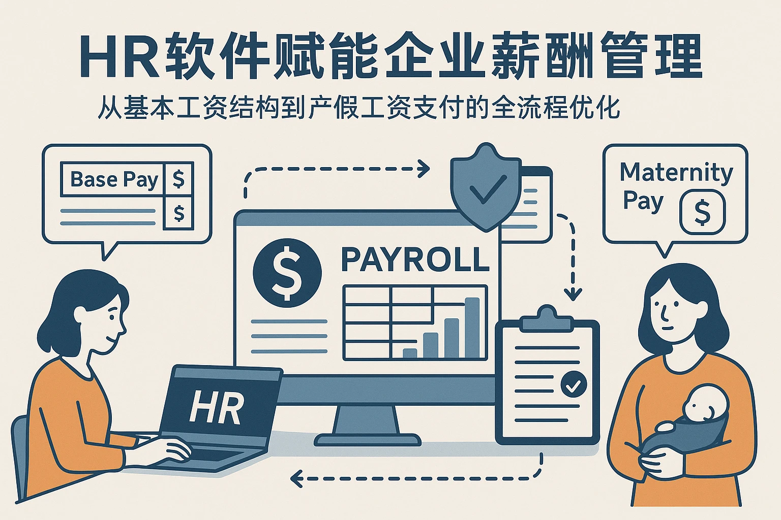 人力资源软件赋能企业薪酬管理：从基本工资结构到产假工资支付的全流程优化