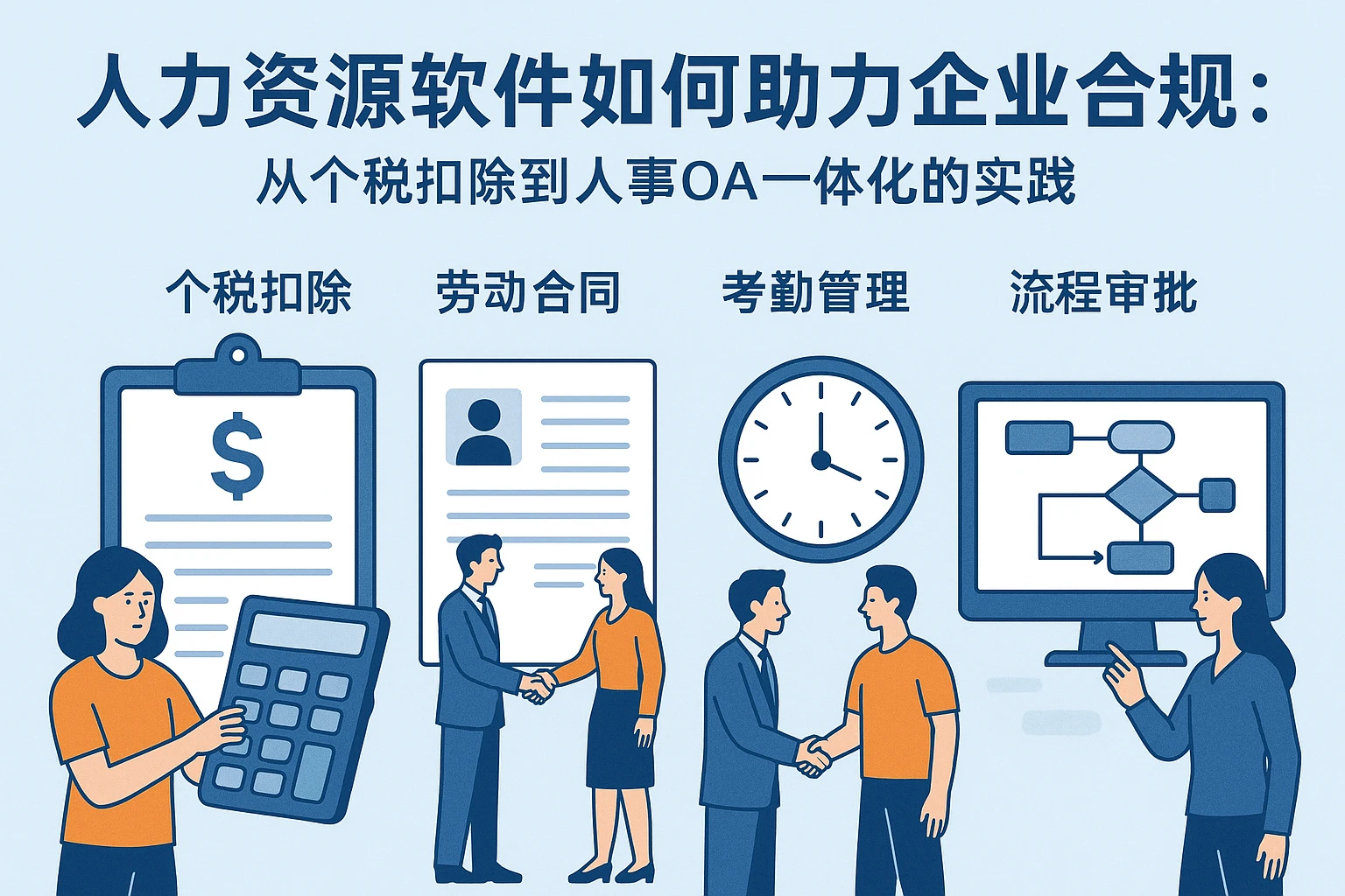 人力资源软件如何助力企业合规：从个税扣除到人事OA一体化的实践