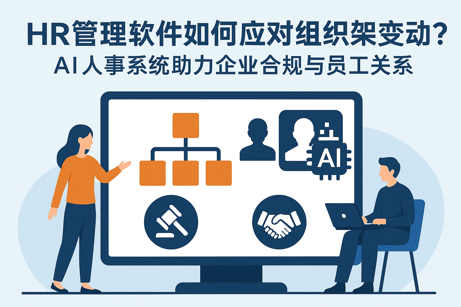 HR管理软件如何应对组织架构变动？AI人事系统助力企业合规与员工关系