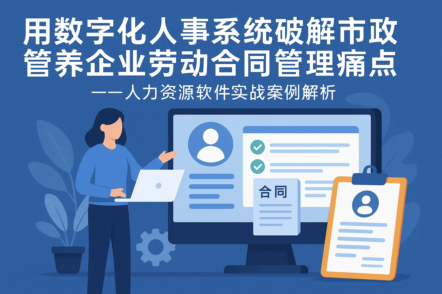 用数字化人事系统破解市政管养企业劳动合同管理痛点——人力资源软件实战案例解析