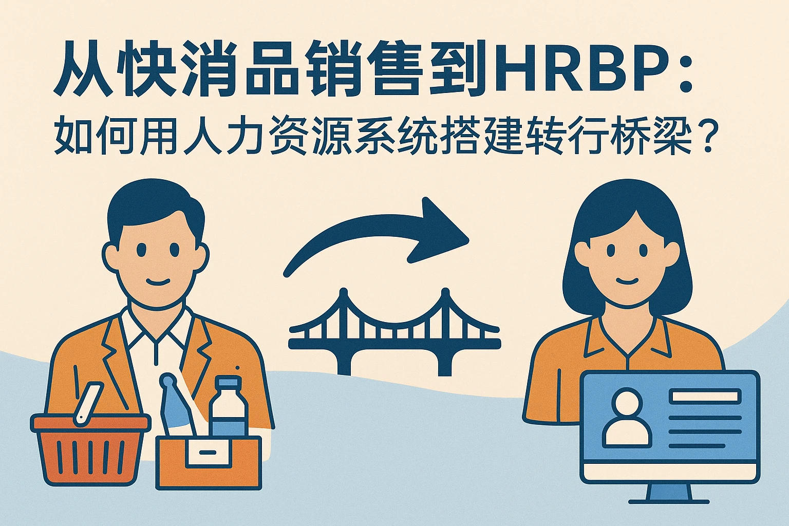 从快消品销售到HRBP：如何用人力资源系统搭建转行桥梁？