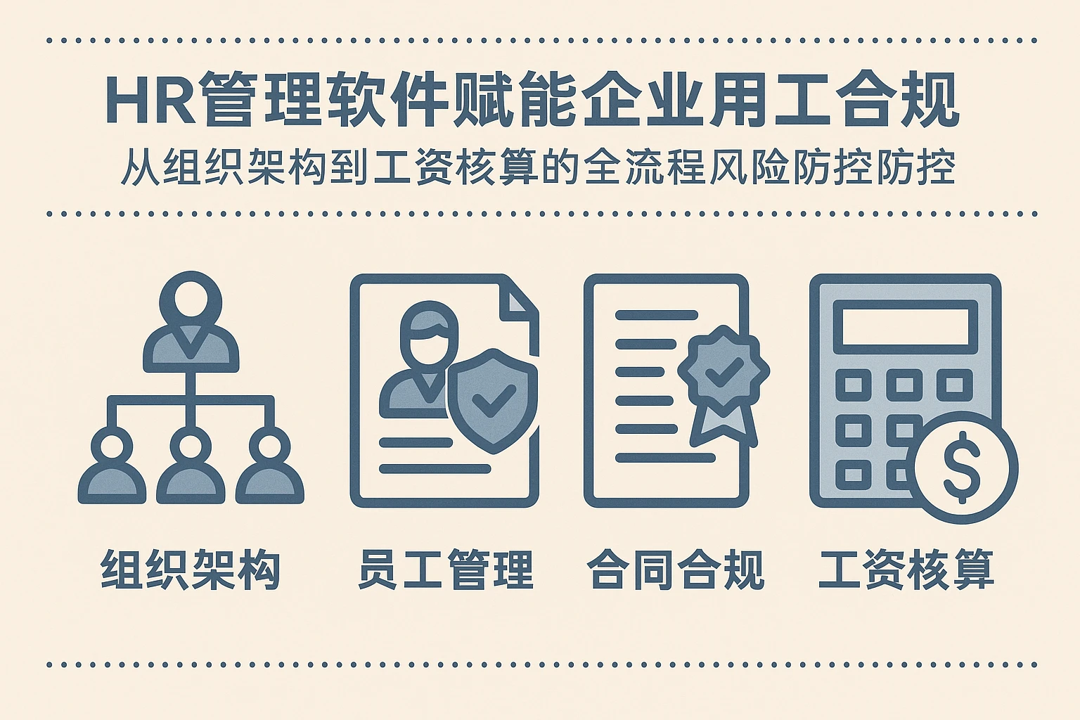 HR管理软件赋能企业用工合规：从组织架构到工资核算的全流程风险防控