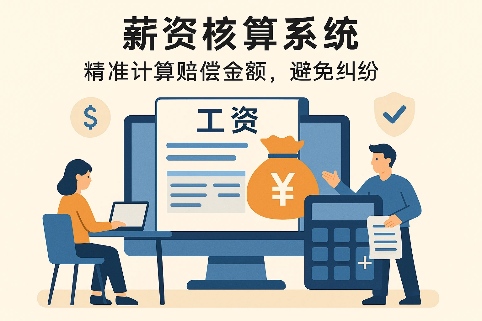2. 薪资核算系统：精准计算赔偿金额，避免纠纷