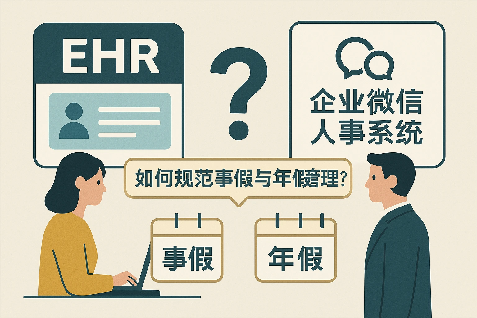 EHR系统与企业微信人事系统：如何规范事假与年假管理？