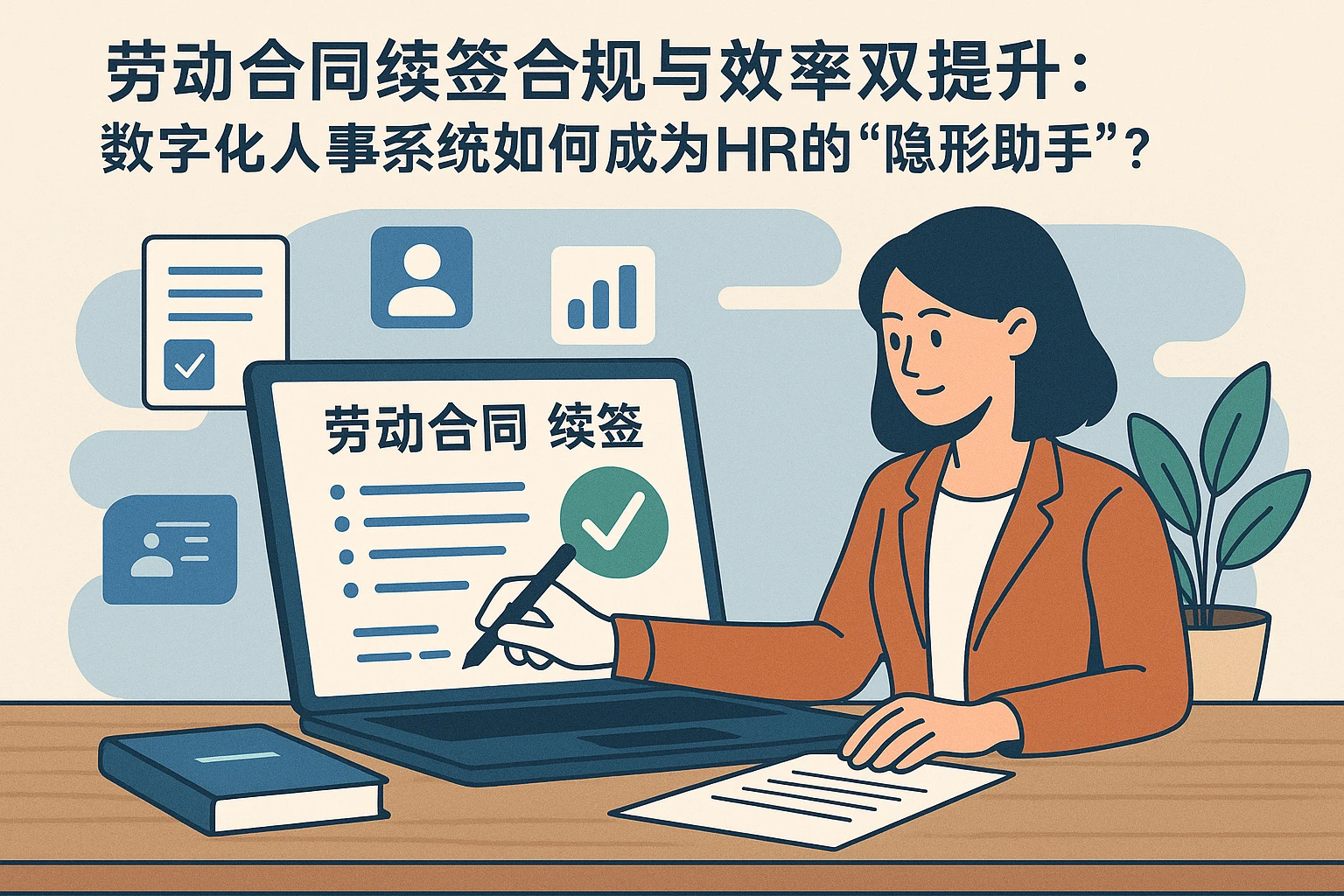 劳动合同续签合规与效率双提升：数字化人事系统如何成为HR的“隐形助手”？