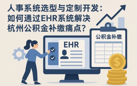 人事系统选型与定制开发：如何通过EHR系统解决杭州公积金补缴痛点？